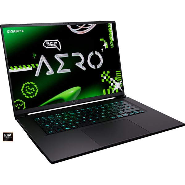 GIGABYTE AERO X16 2WHA3DEC65AP, Gaming-Notebook - gray, AMD Ryzen AI 9 HX 370, NVIDIA GeForce RTX 5070, 32 GB DDR5, 2 TB (1 TB SSD & 1 TB SSD), Windows 11 Pro
