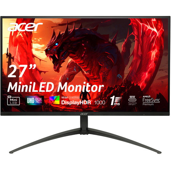 Acer Nitro XV275KP5, Gaming-Monitor - 68.6 cm (27 inches), black, UltraHD/4K, IPS, USB-C, USB-Hub, HDR, 160Hz Panel