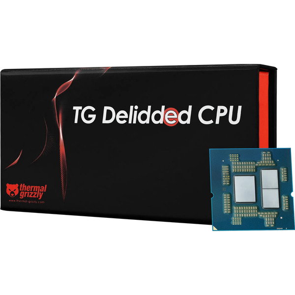 Thermal Grizzly Delidded AMD Ryzen 9 9950X3D, processor - Boxed-Version, Delidded, for Direct-Die-Khlkrper