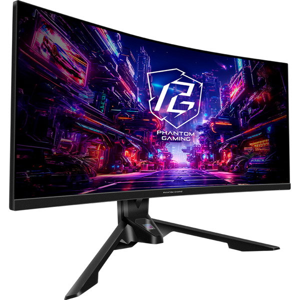 ASRock PG34QRT3A, Gaming-Monitor - 86.4 cm (34 inches), black, WQHD, VA, Curved, WiFi-Antenne, PG-Mini-OLED, 180Hz Panel