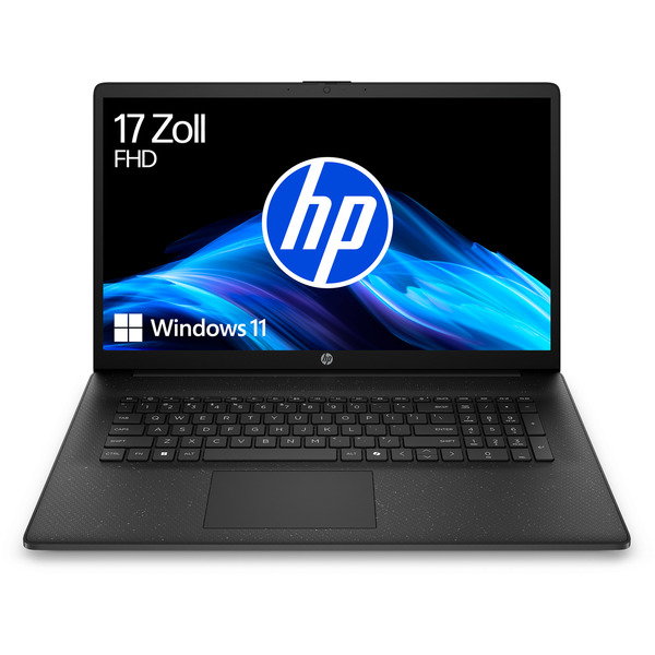 HP 17-cp2058ng, Notebook - black, AMD Ryzen 5 7520U, AMD Radeon Graphics, 16 GB LPDDR5, 512 GB (512 GB SSD), Windows 11 Home