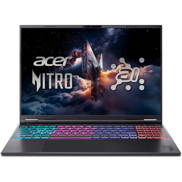 Acer Nitro 16S AI (AN16S-61-R5MK), Gaming-Notebook - black, AMD Ryzen AI 9 365, NVIDIA GeForce RTX 5070 Ti, 32 GB DDR5, 2 TB (1 TB SSD & 1 TB SSD), Windows 11 Home