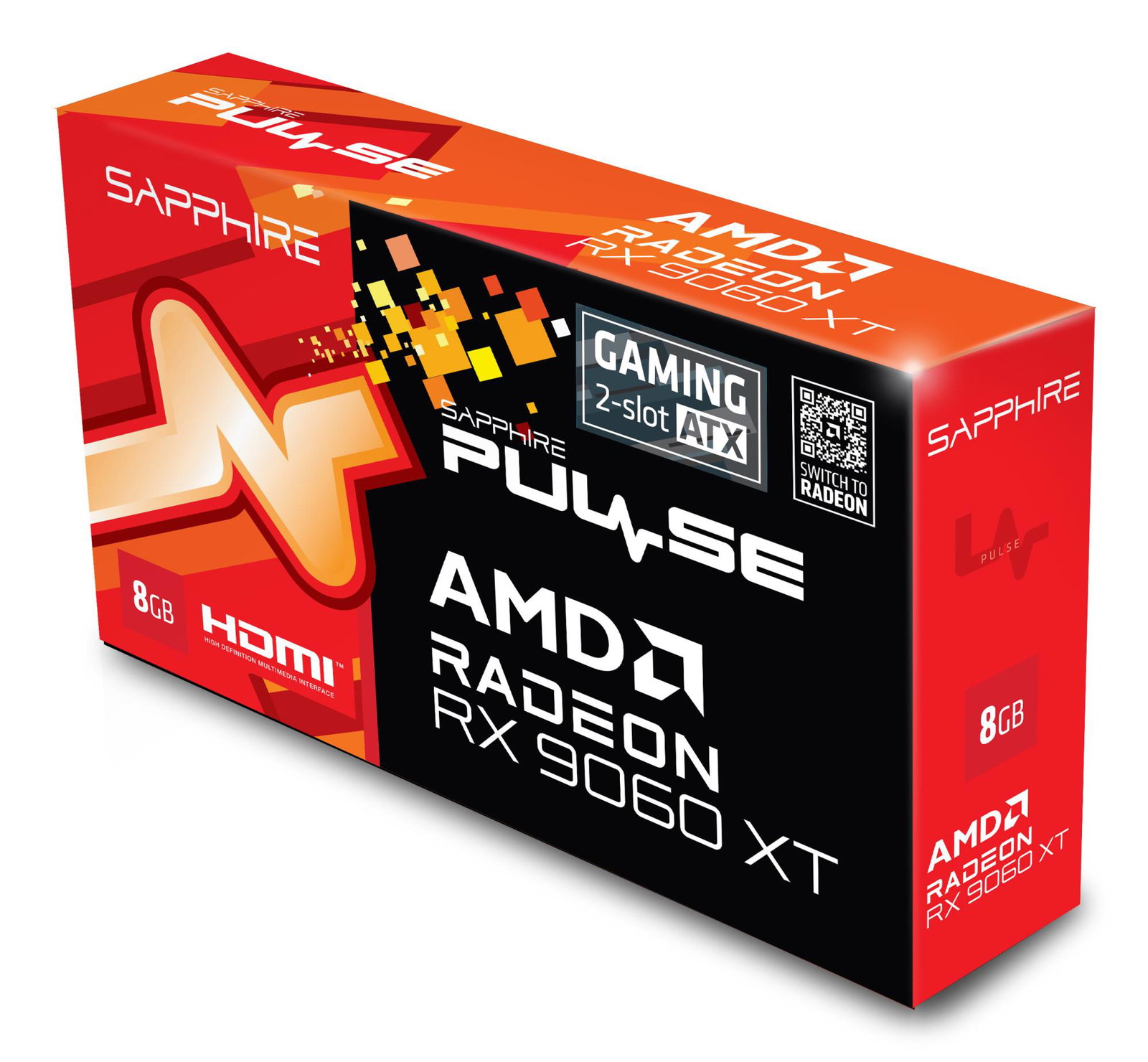 Graphics Card SAPPHIRE AMD Radeon RX 9060 XT 8 GB GDDR6 128 bit PCI Express x16 5.0 Active 11350-05-20G