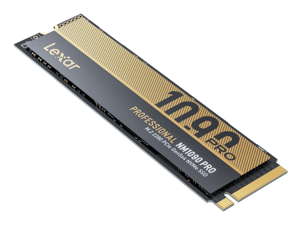 SSD LEXAR NM1090 Pro 1TB M.2 NVMe 3D TLC Write speed 10000 MBytes/sec Read speed 14000 MBytes/sec 3.8mm TBW 700 TB MTBF 1500000 hours LNM109P001T-RNNNG