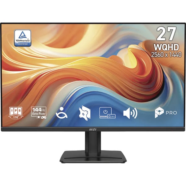 MSI PRO MP275QDE E14, LED-Monitor - 68.6 cm (27 inches), black, WQHD, IPS, HDMI, DP, Adaptive Sync, 144Hz Panel