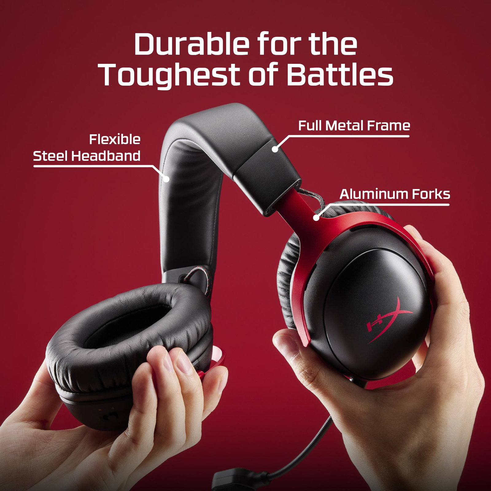 HEADSET HYPERX CLOUD III S WRL/WL BLK-RED GAM A59Z0AA HYPERX