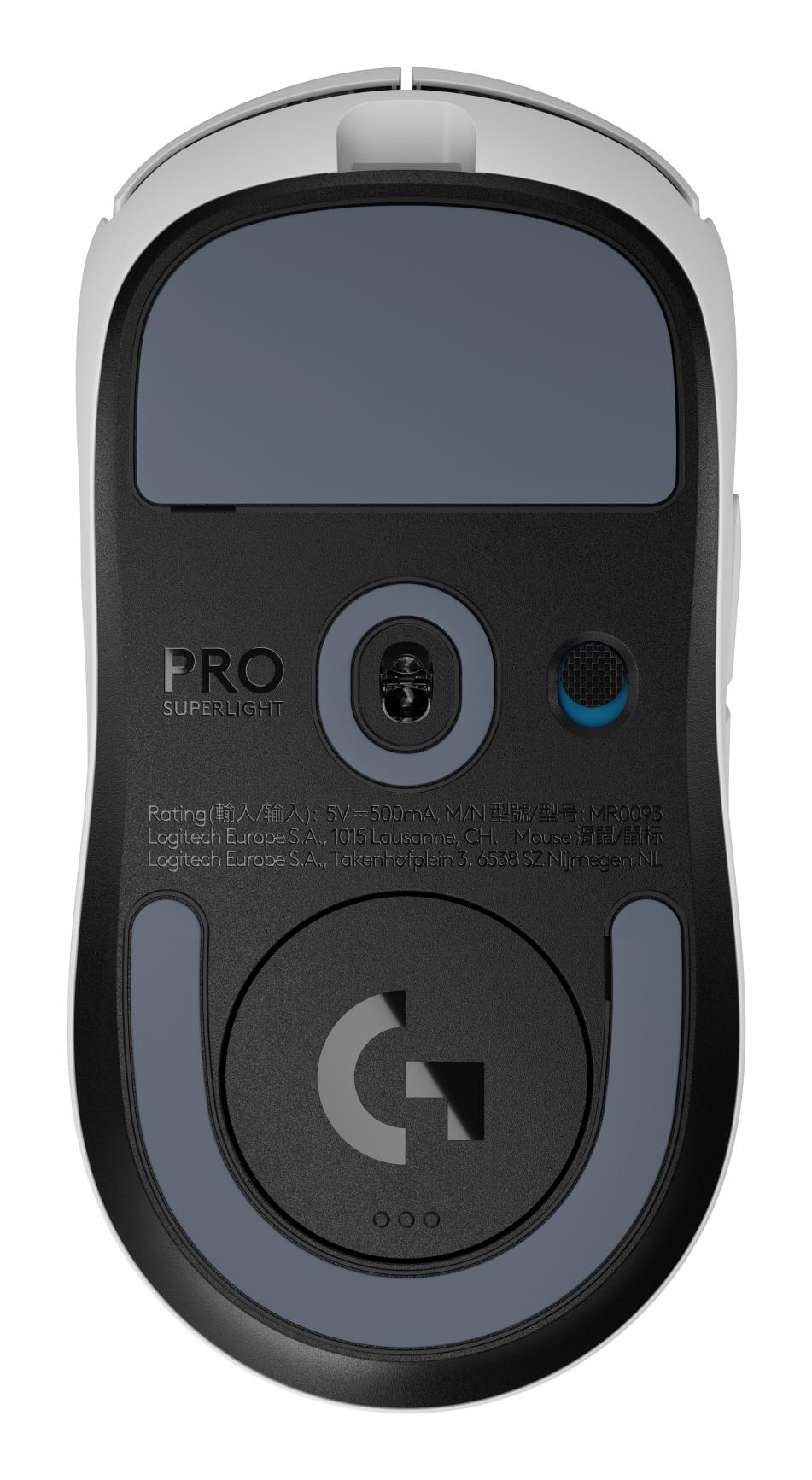 MOUSE USB WRL PRO X SUPERLIGHT/WHITE 910-006639 LOGITECH