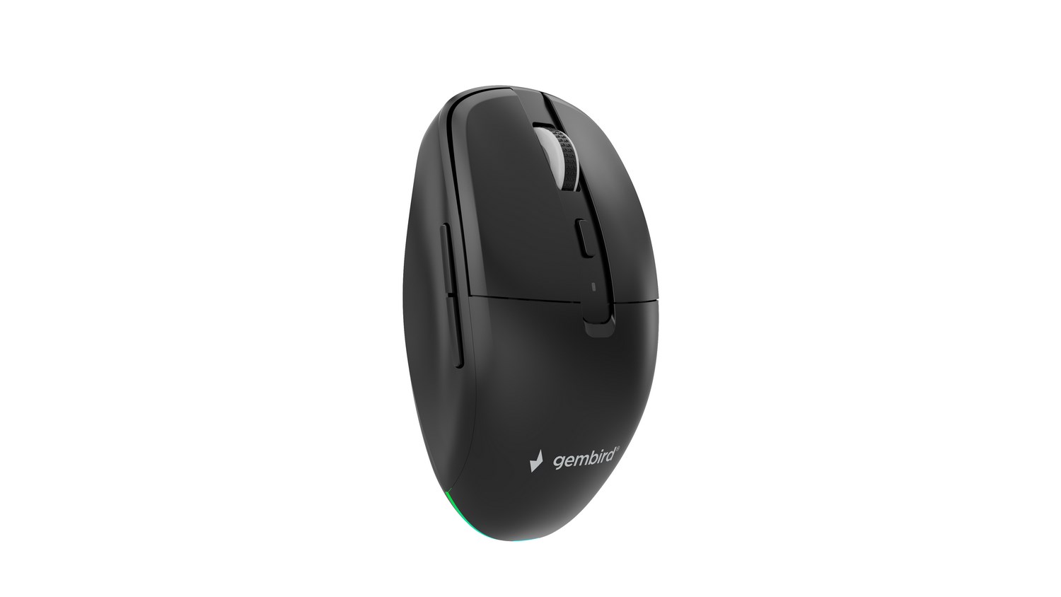 Gembird MUSW2-6B-01 Dual-mode wireless mouse (2.4G + BT), 1600 DPI, 6-button, black