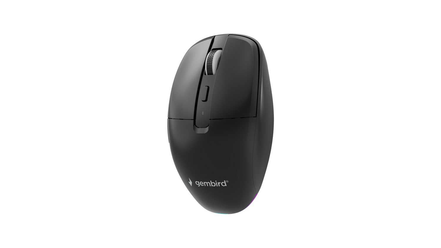 Gembird MUSW2-6B-01 Dual-mode wireless mouse (2.4G + BT), 1600 DPI, 6-button, black