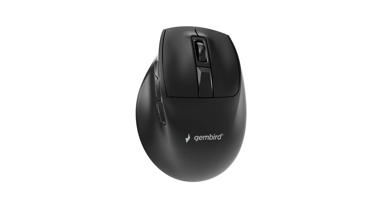 Gembird MUSW3-9B-01 Triple-mode wireless ergonomic mouse (2.4G + BT + USB), 2400 DPI, 9-button, black