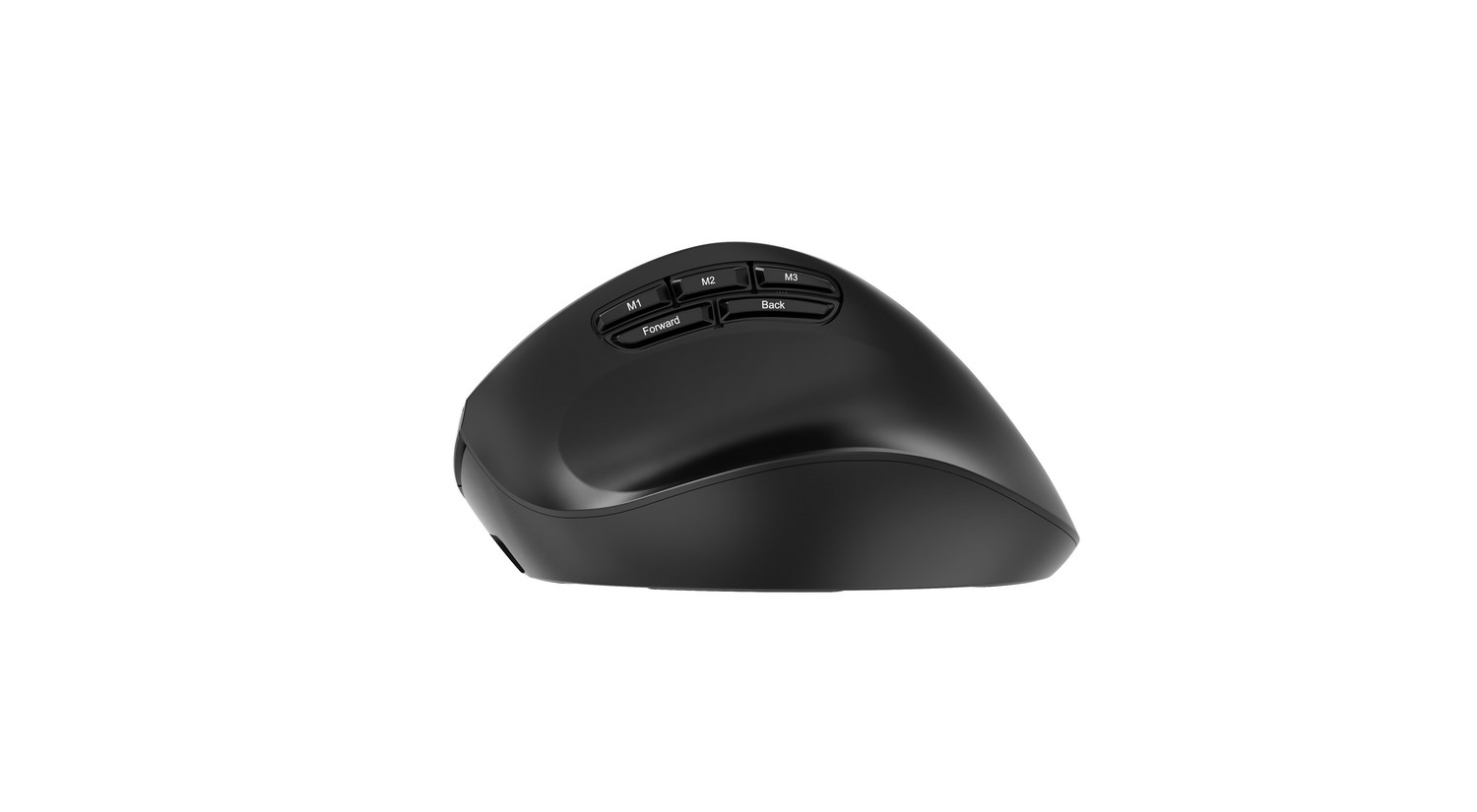 Gembird MUSW3-9B-01 Triple-mode wireless ergonomic mouse (2.4G + BT + USB), 2400 DPI, 9-button, black