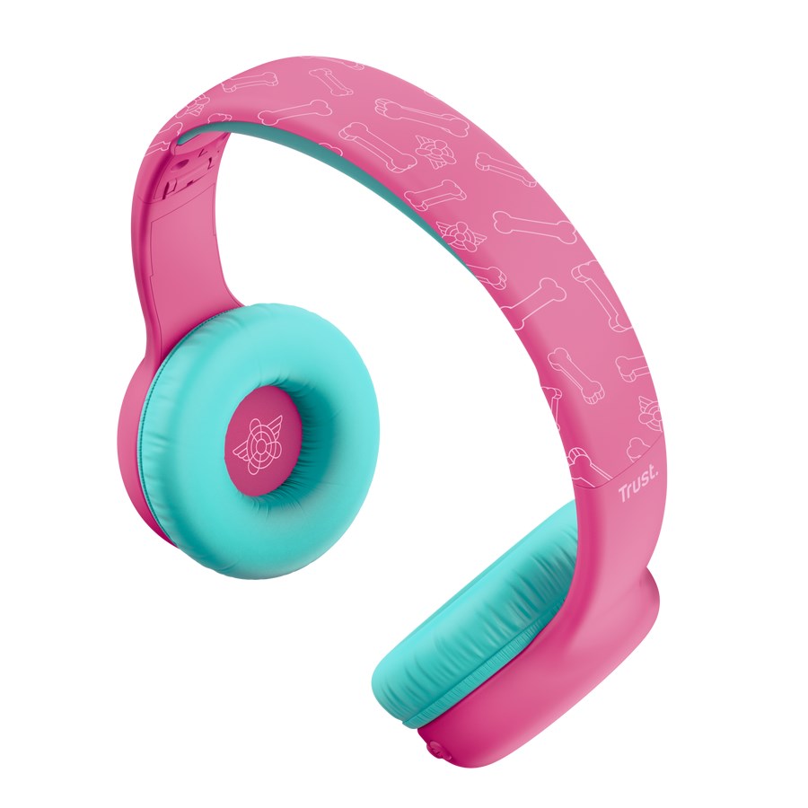 Auriculares inalmbricos para nios TRUST Nouna de PAW Patrol, color rosa
