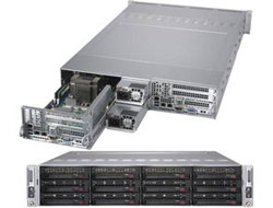 2U 2NODE 2XEON C621 6X3.5HS - 1200WR 2TB SATA3 2GBE 4PCIE IPMI