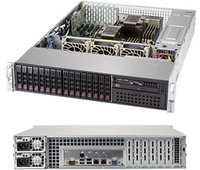 2U BARE 2XEON C621 16X2.5HS - 1200WR 4TB SAS3 2X10G 5PCIE