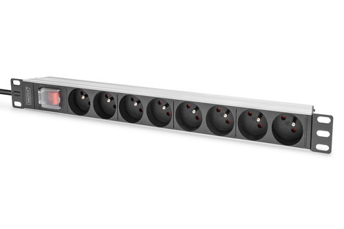 1U ALUMINUM PDU RACKMOUNTABLE - 8X CEE 7/5 4000W 16A