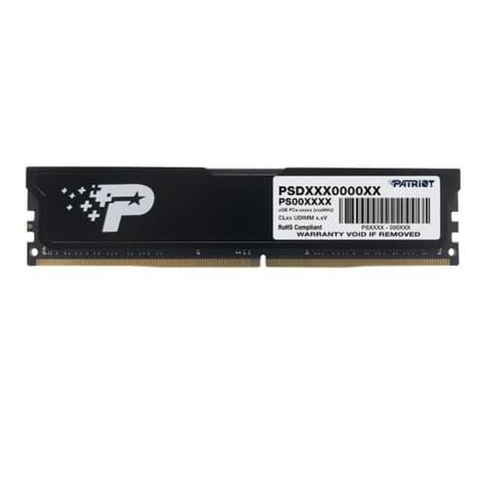 Patriot Memory DIMM 16 GB DDR4-3200 2x 8 GB Dual Kit Black PSD416G3200K Signature Line