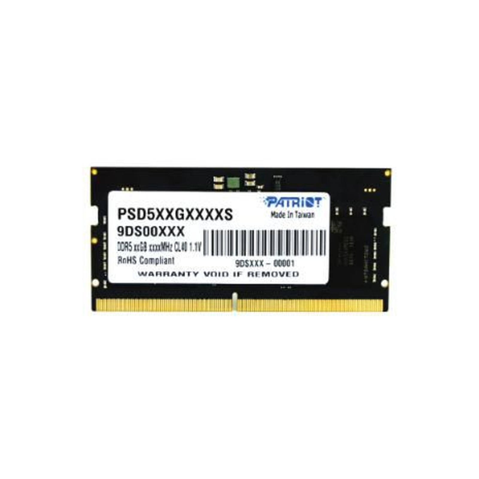 PATRIOT Memory Signature PSD58G480041S 8 GB 1 X 8 GB DDR5 4800 MHz 262-pin SO-DIMM