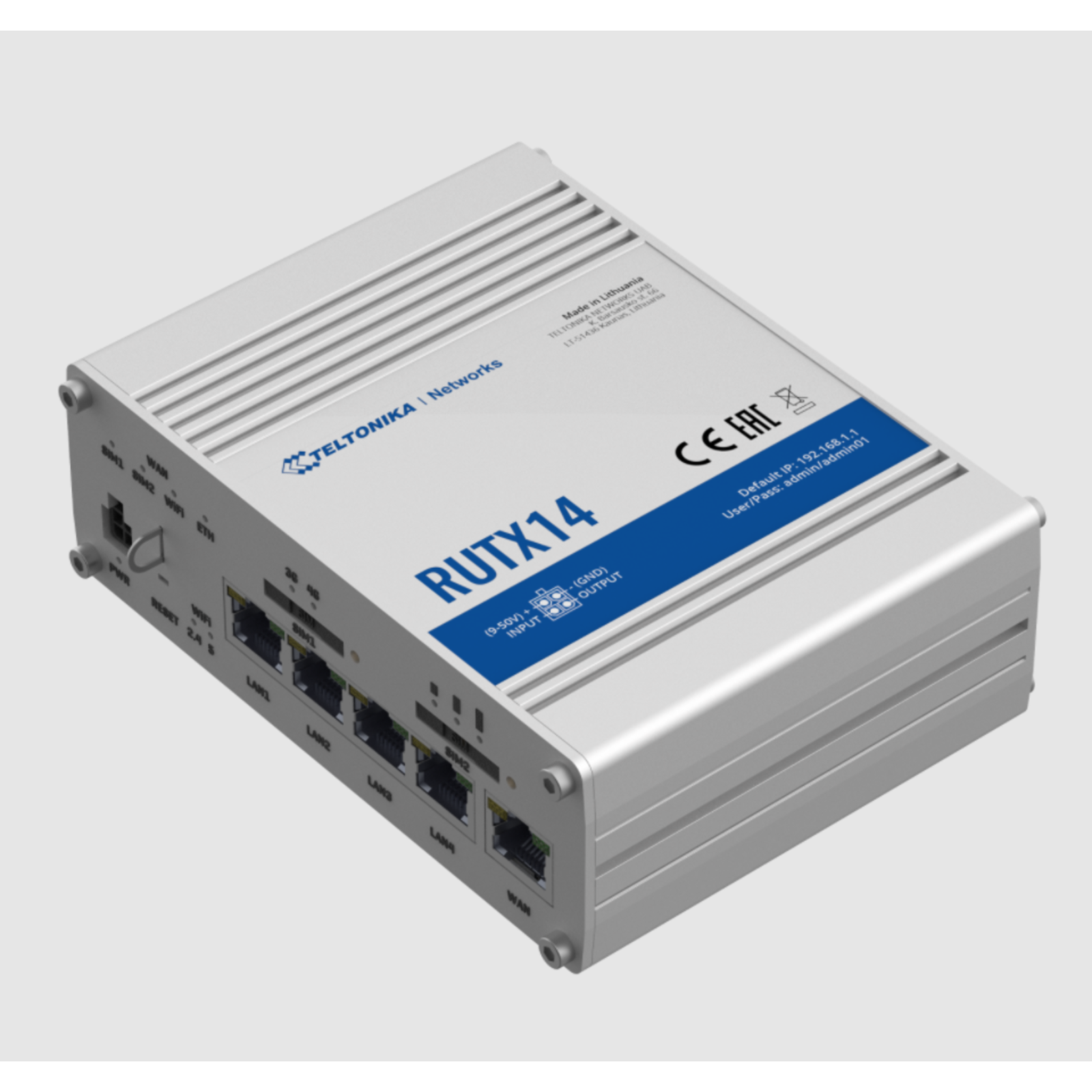 Teltonika Industrial Cellular router CAT12 Wireless 5-Port-Switch RUTX14