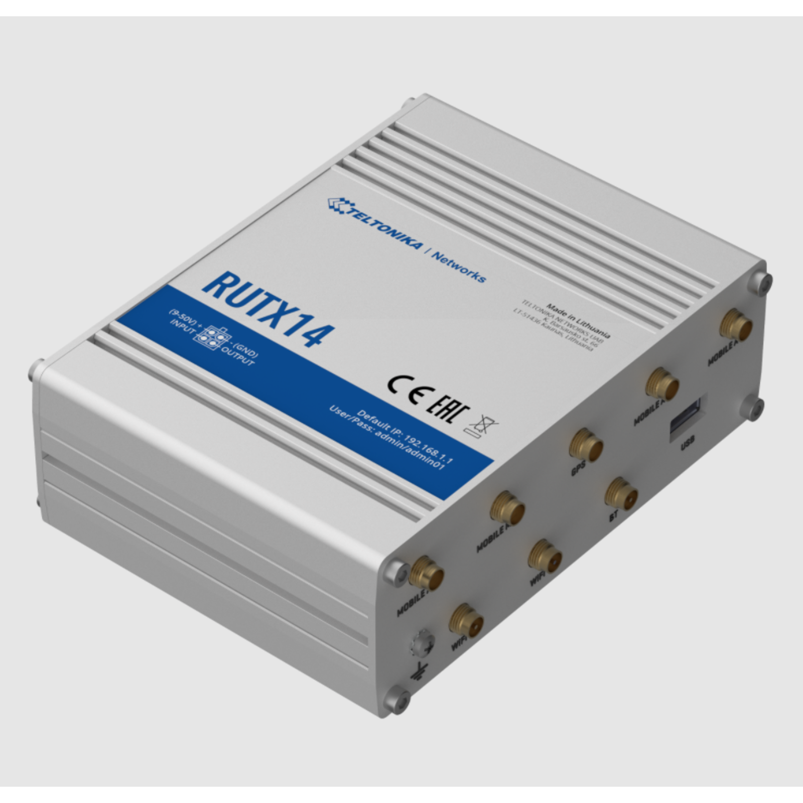 Teltonika Industrial Cellular router CAT12 Wireless 5-Port-Switch RUTX14