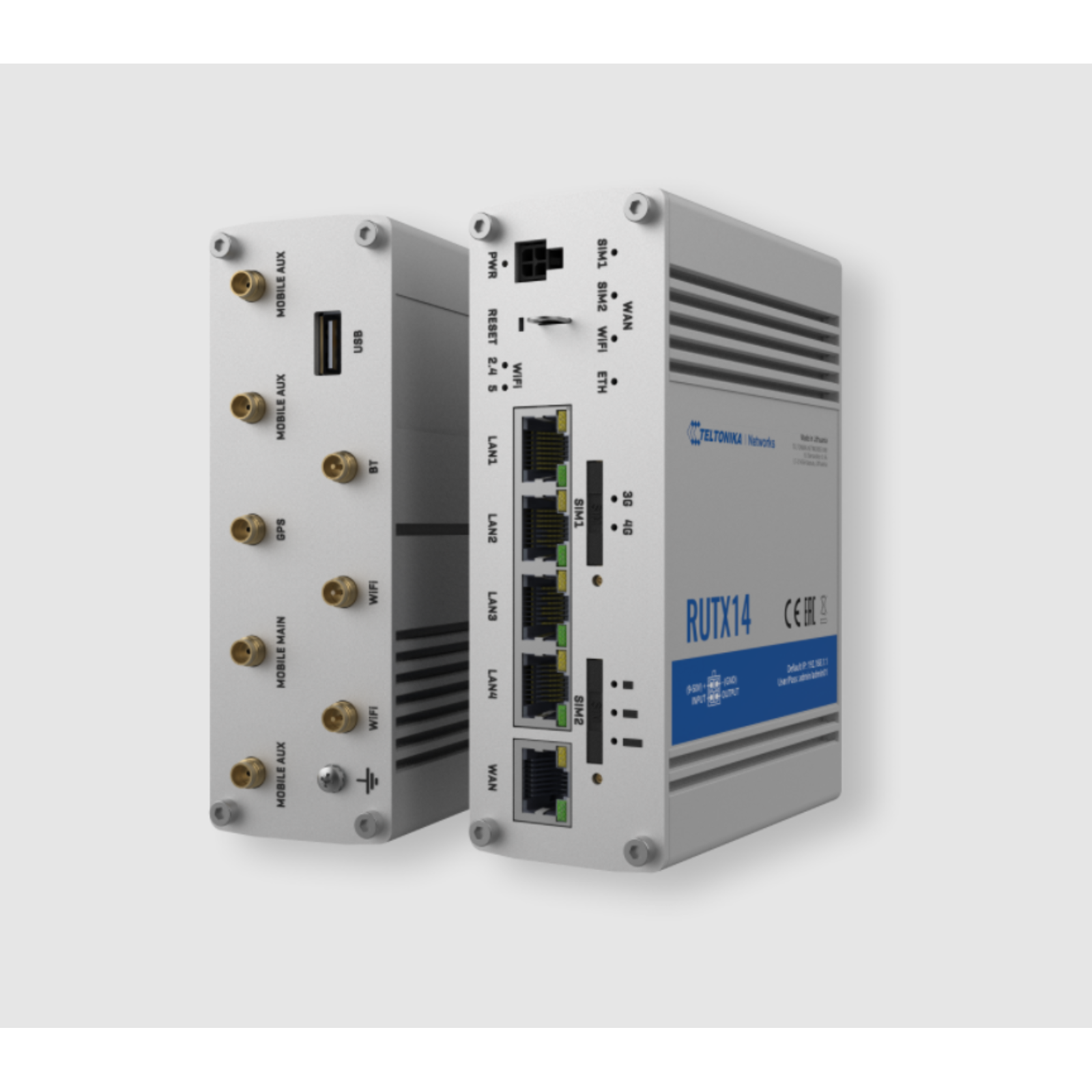 Teltonika Industrial Cellular router CAT12 Wireless 5-Port-Switch RUTX14
