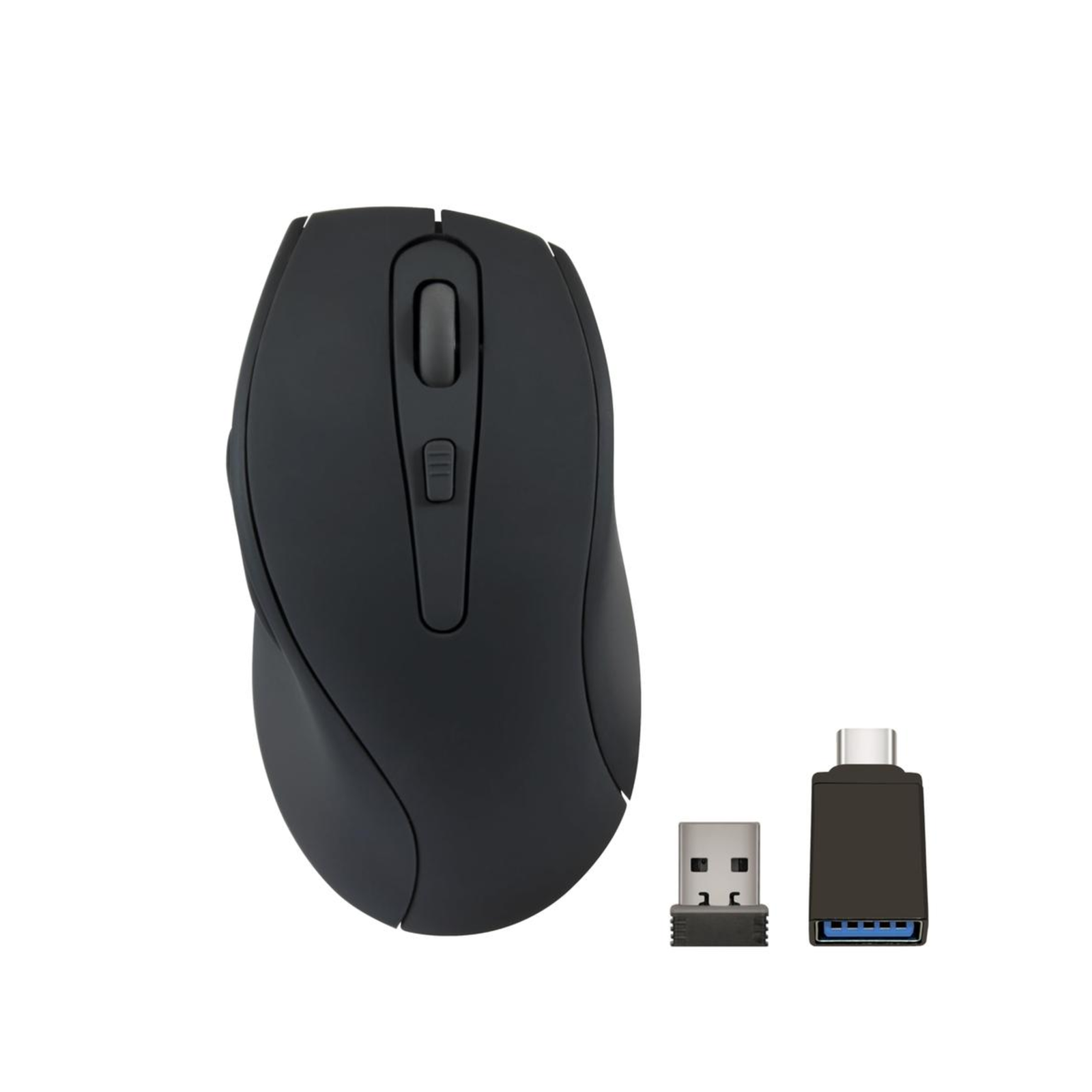 Speedlink AXON Low Noise Antibacterial Rechargeable Mouse Wireless USB-A/-C Rubber-black
