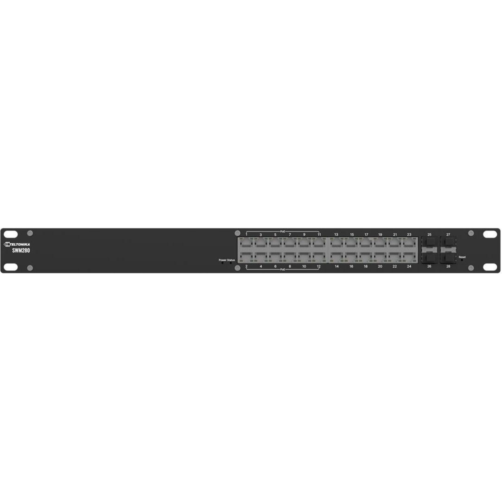 Teltonika SWM280 L2+ Managed Switch 24x Total ETH 12x PoE 4x SFP Ports Switch 1 Gbps