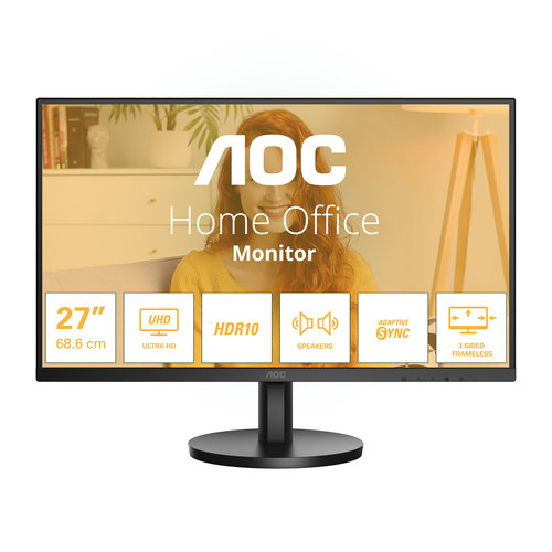 AOC U27B3A - 27 ZOLL UHD MONITO - HDR10 (3840X2160 60 HERTZ HDMI 2