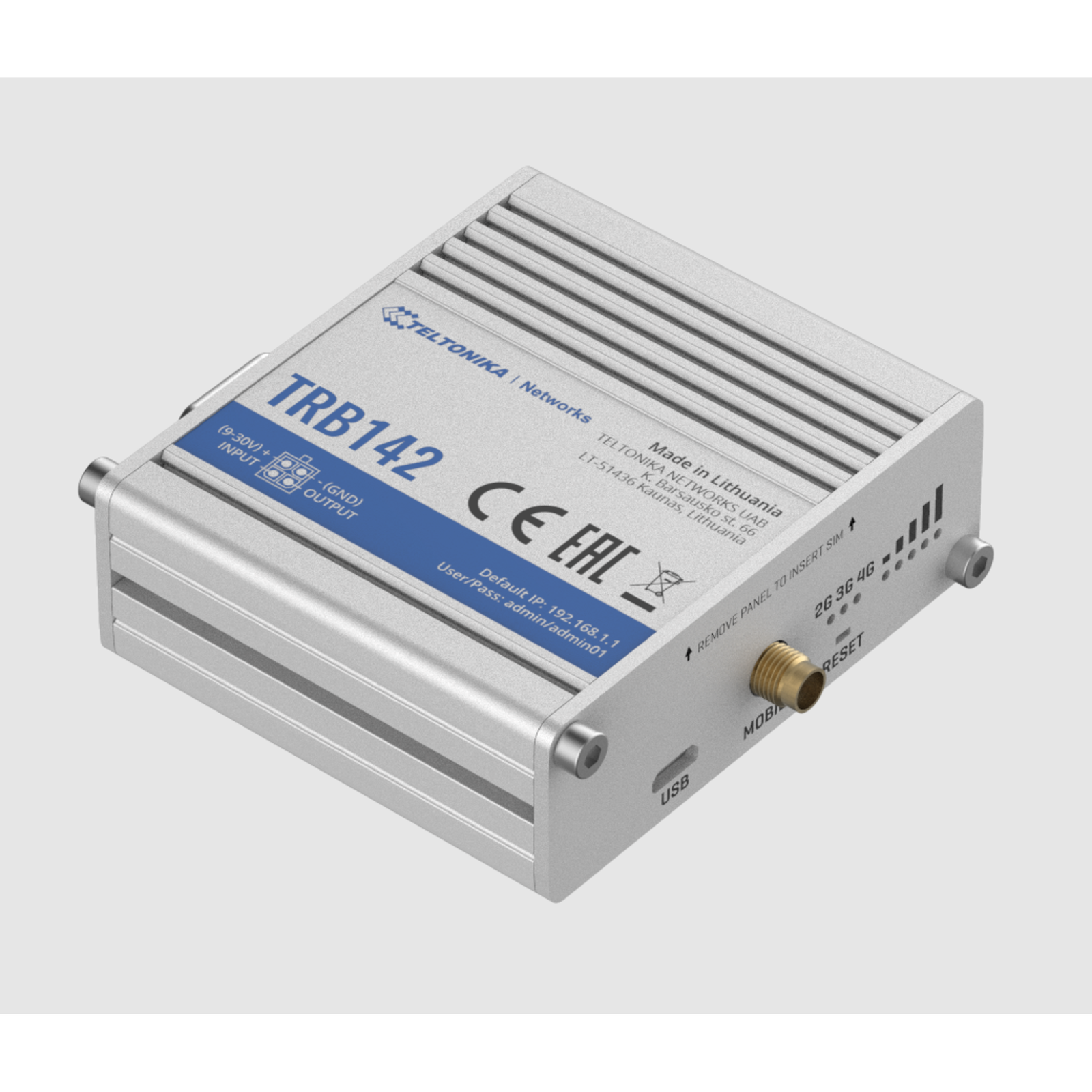 Teltonika Gateway with Housing Industrial Rugged LTE Modbus TRB142