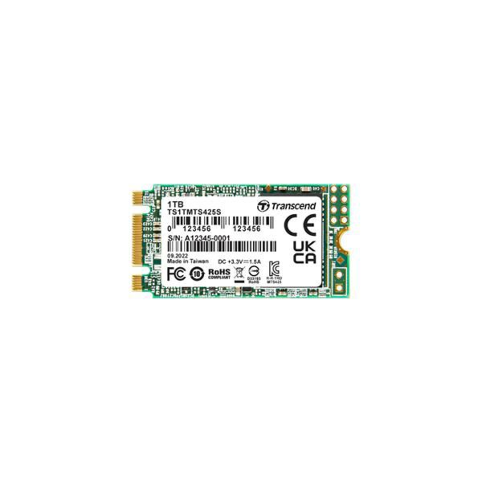 Transcend MTS425S SSD 1 TB Internal M.2 2242