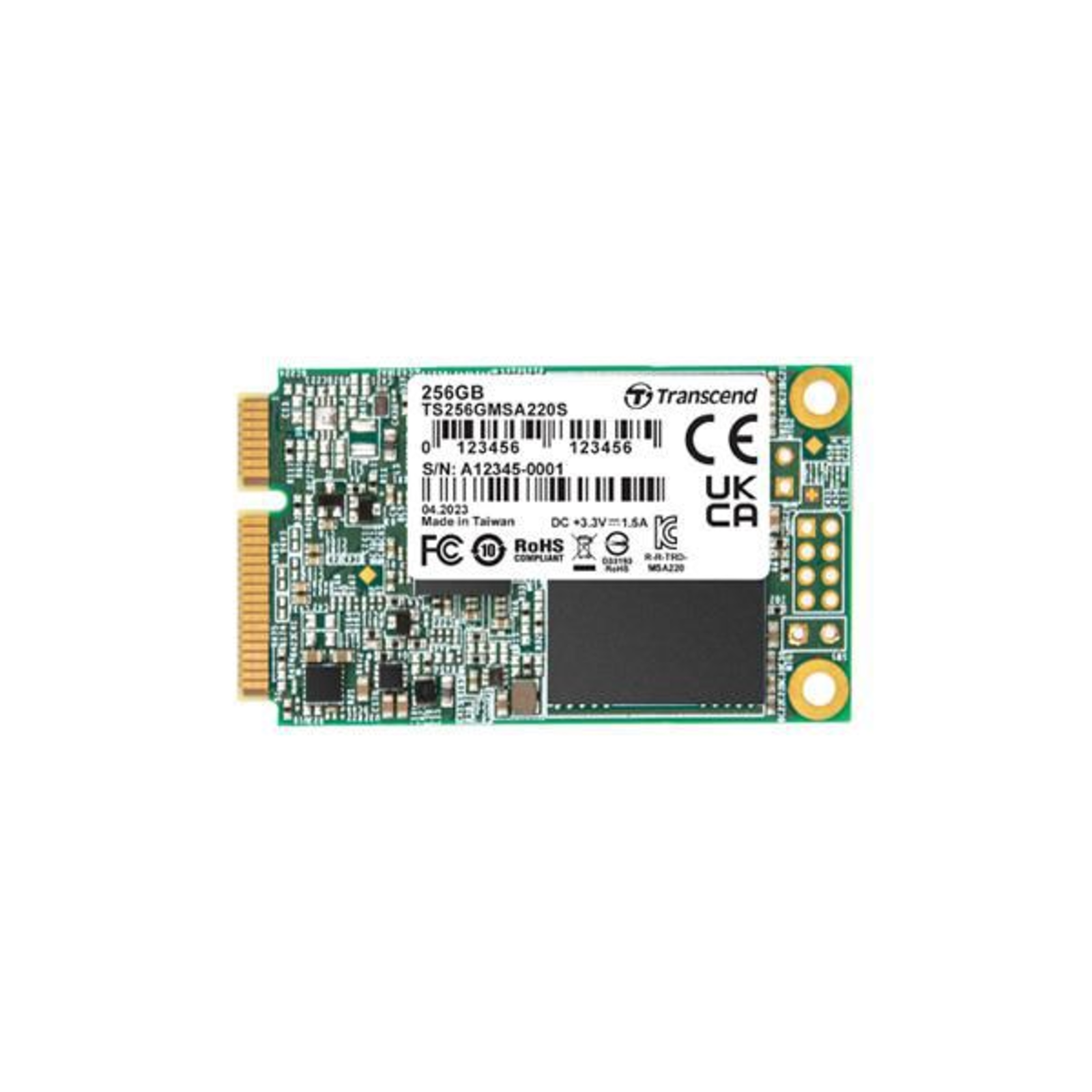 Transcend MSA220S 256 GB SATA 6 Gb S MSATA