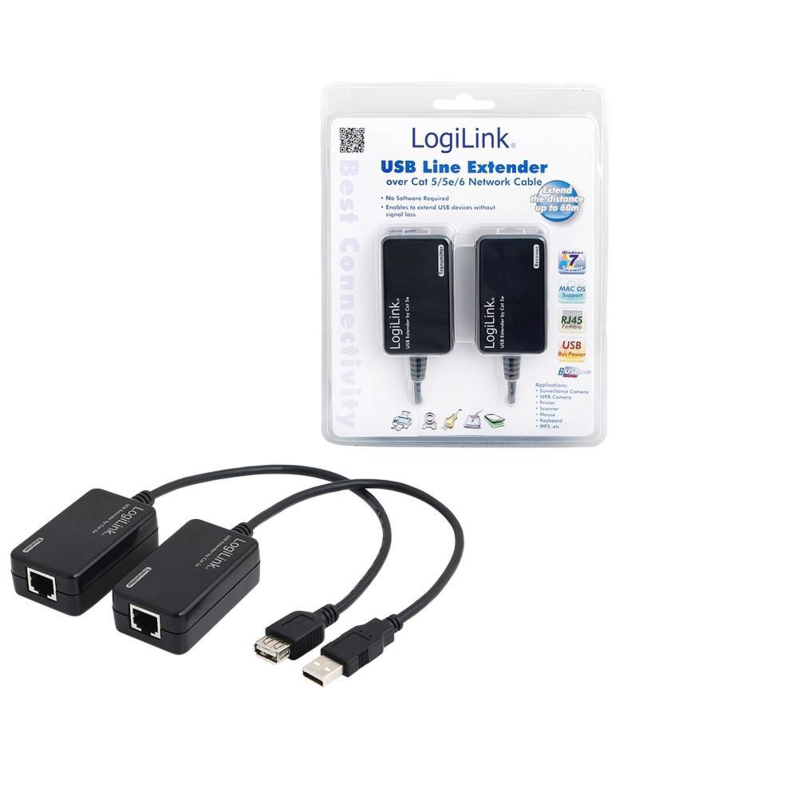LogiLink UA0021D interface cards/adapter RJ-45