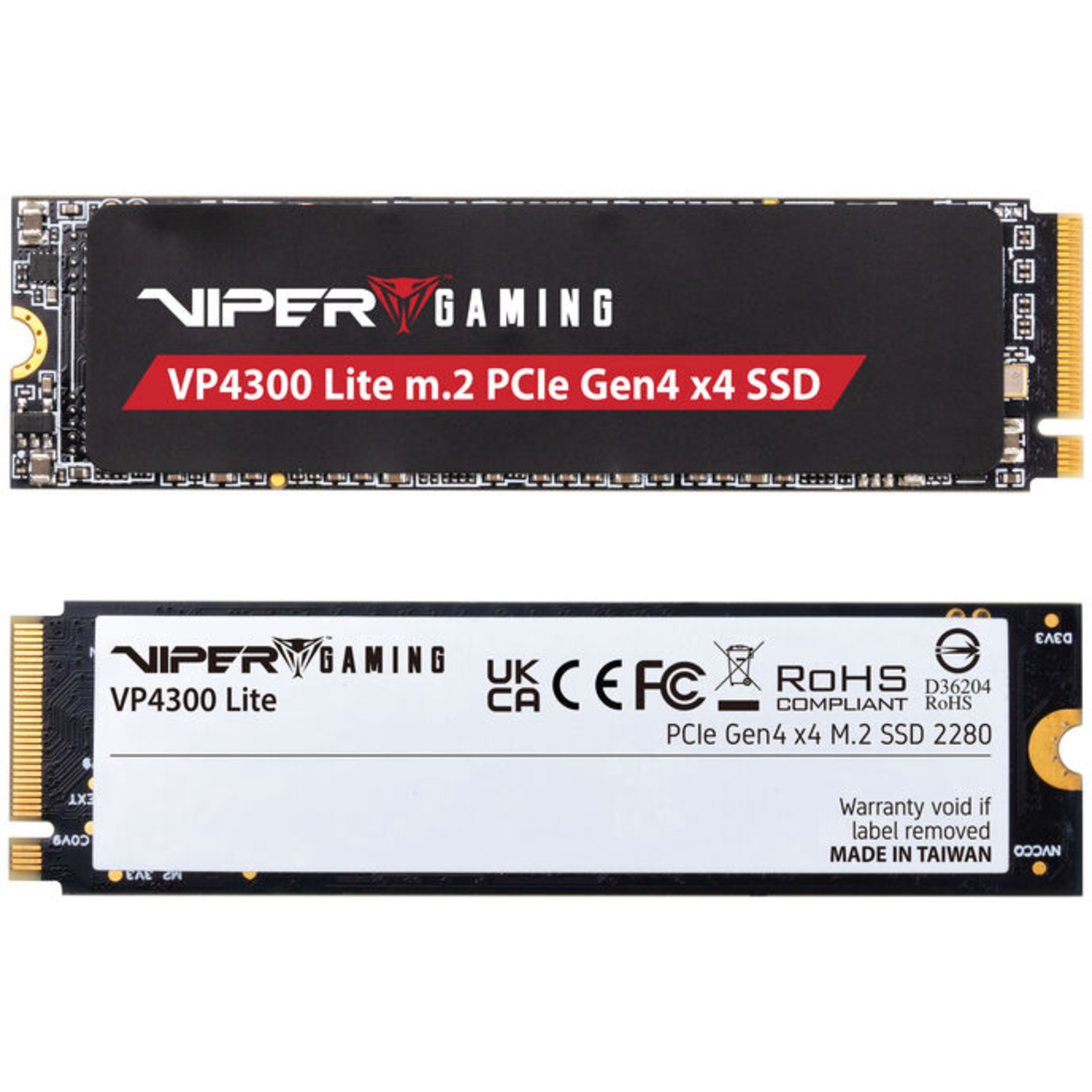 Patriot Memory SSD 4TB 7400 6400 VP4300 Lite M.2 PAT PCIe Black PCIe 4.0 X4 NVMe 2.0 M.2 2280