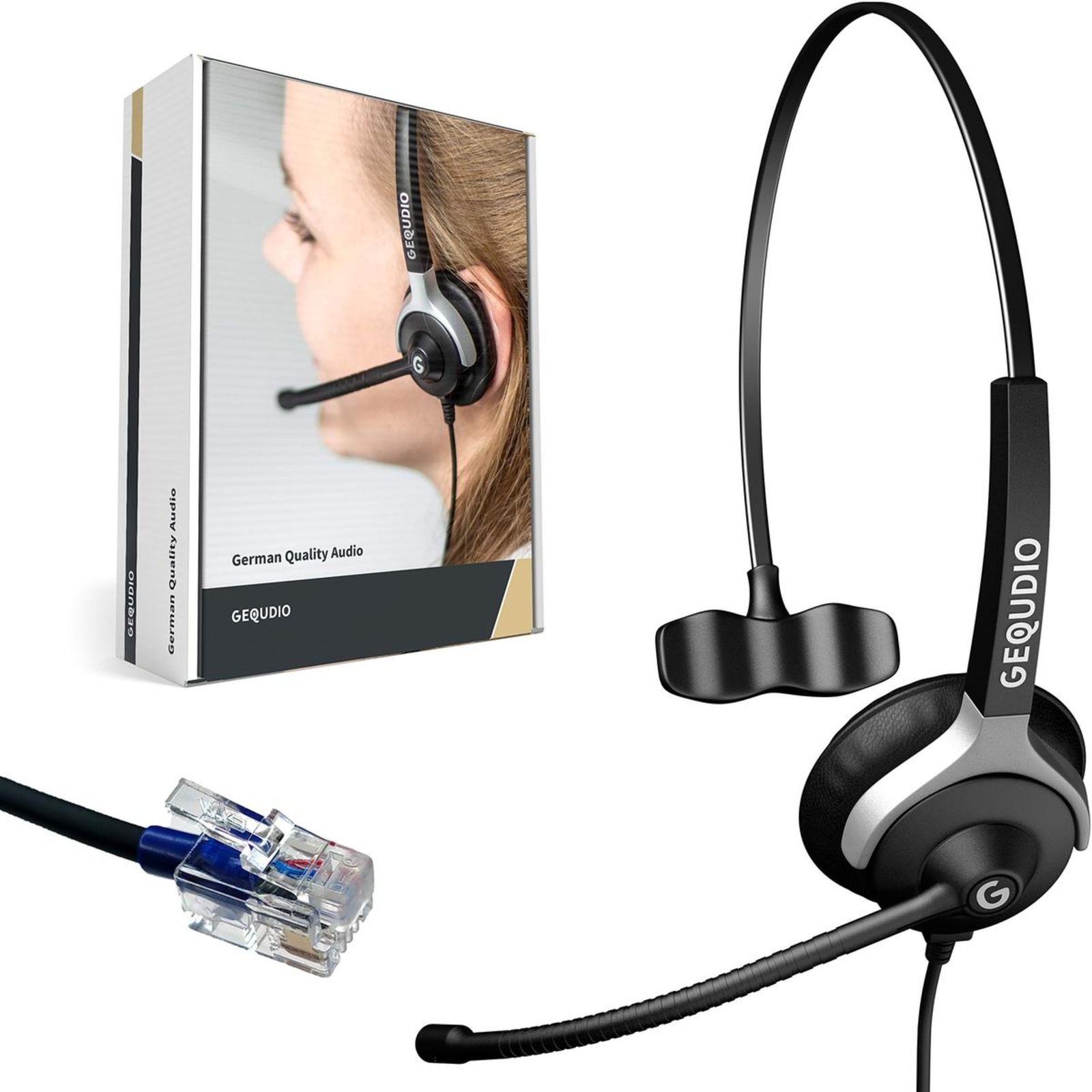 GEQUDIO Headset 1-Ear for Cisco with Cable