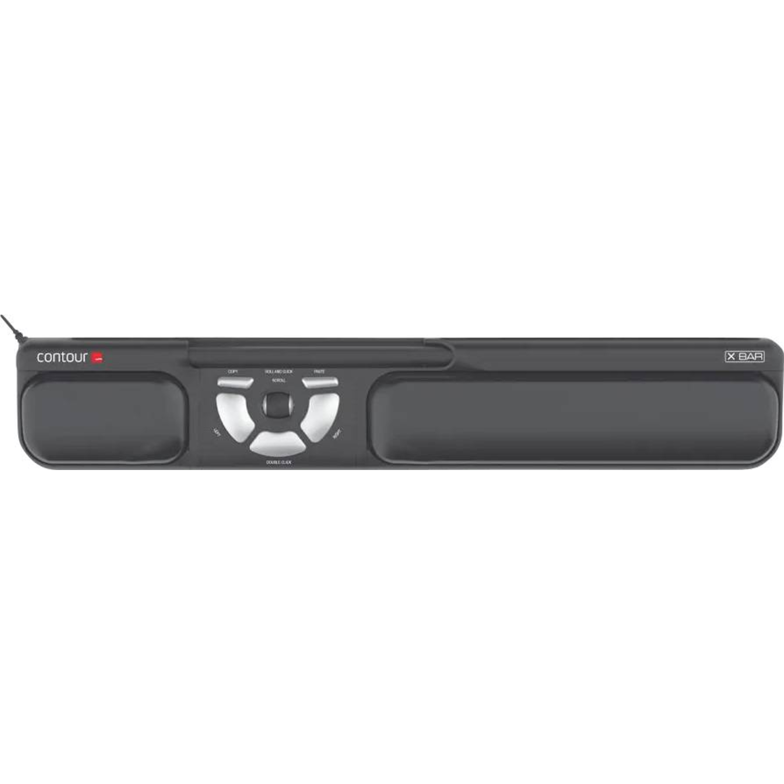Contour X-Bar Wired Ergonomic Centred Mouse Black Retail