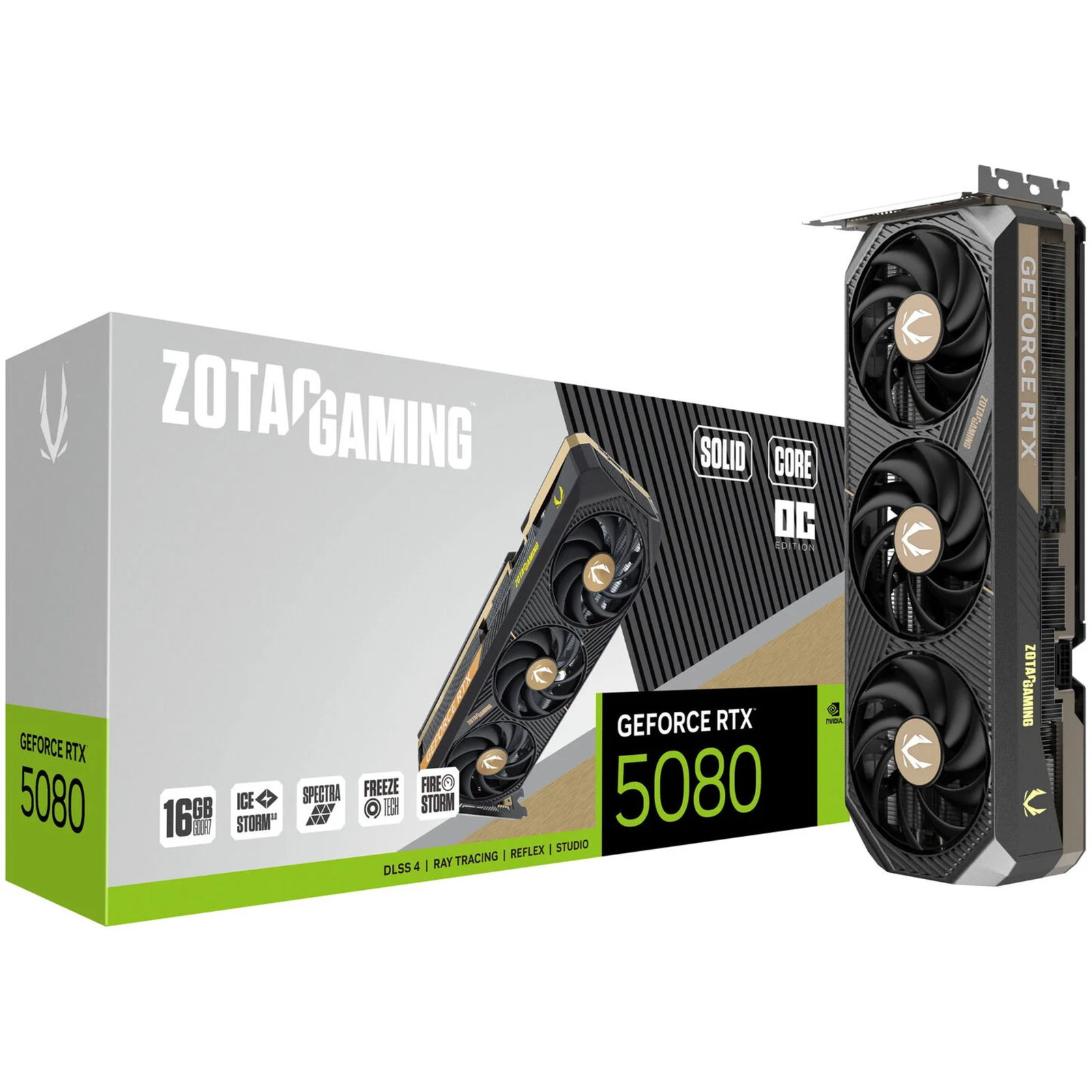 ZOTAC GAMING GeForce RTX 5080 SOLID CORE 16GB OC Edition