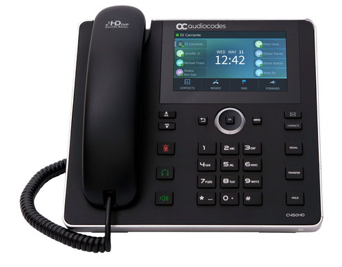 C450HD IP-PHONE POE GBE BLACK - WITH INTEGRATED BT AND DUAL BAND