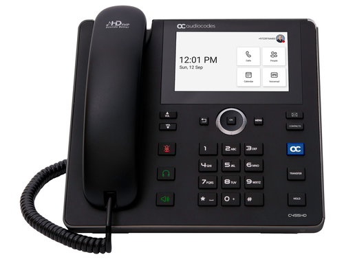 TEAMS C455HD IP-PHONE POE GBE - BLACK2 ETHERNET 10/100/1000 PORT