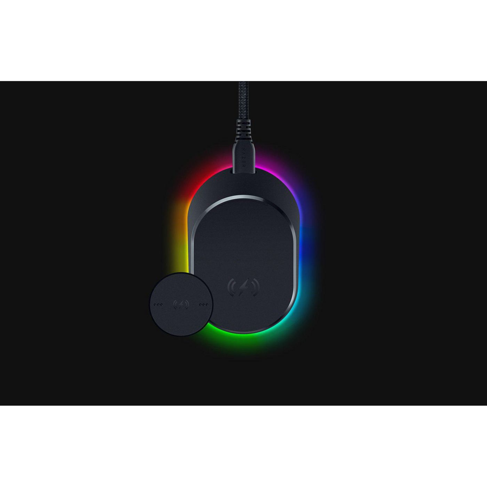 Razer Mouse Dock Pro + Wireless Charging Puck RGB Lighting