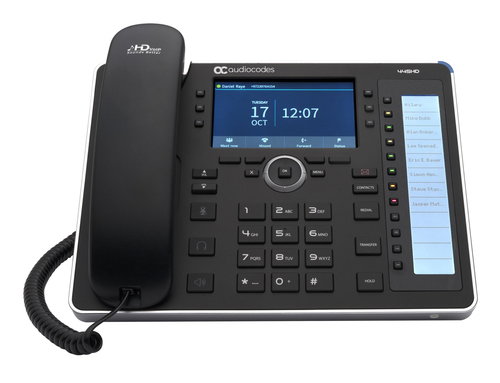 445HD IP-PHONE POE GBE BLACK - WITH INTEGRATED BT AND DUAL BAND