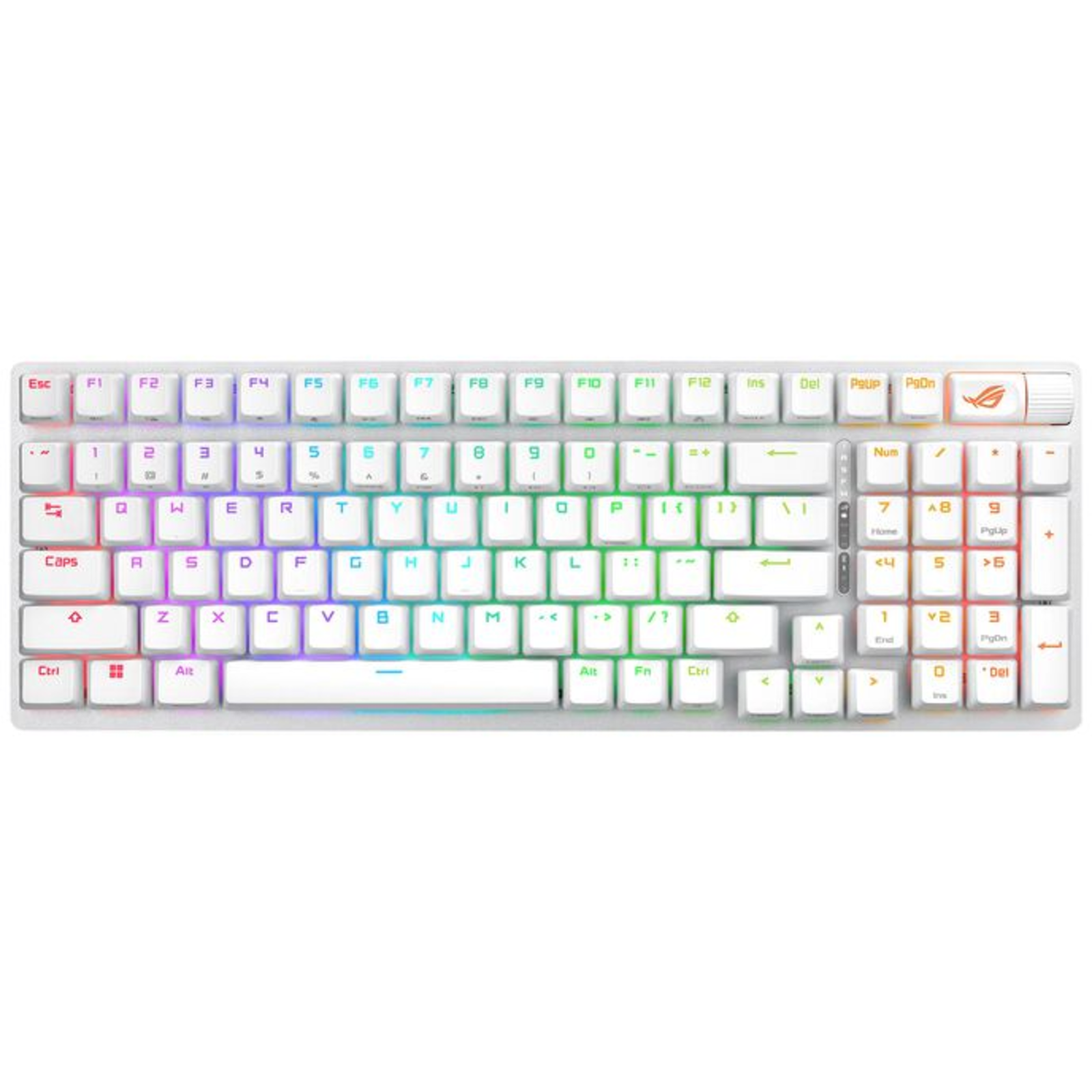 ASUS ROG Strix Scope II 96 Wireless keyboard Gaming USB + RF Wireless + Bluetooth QWERTZ German White