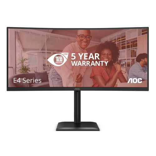 AOC CU34E4CV 34IN VA CURVED 150 - 180HZ 3440X1440 0.5 MS