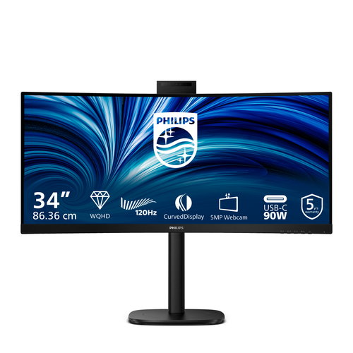 34B2U3600CH 34IN 86.36CM VA - 3440X1440120HZ 4 MS 21.9 BLACK