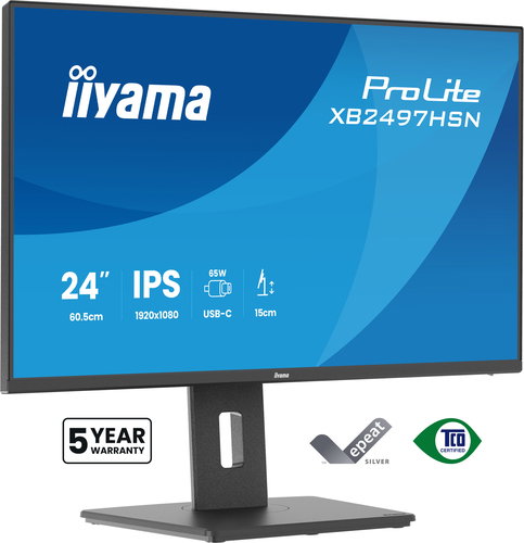 24IN IPS 4-SIDE SLIM BEZEL - 1920X1080 USB-C DOCK (LAN/65W PD