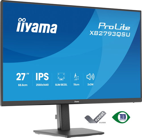 27IN IPS 4-SIDE SLIM BEZEL - 2560X1440 QHD 1MS (MPRT) 15CM HE