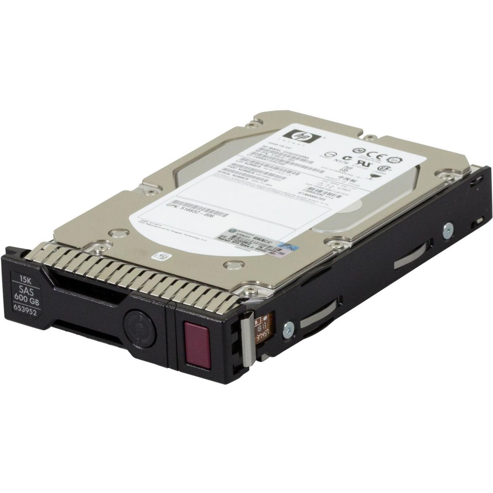 HPE HD 600GB SAS15K RPM 3.5IN