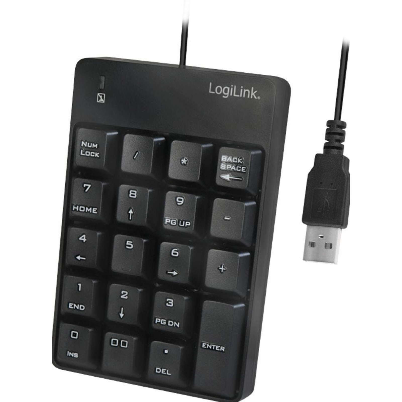 LogiLink ID0184 numeric keypad Laptop Black