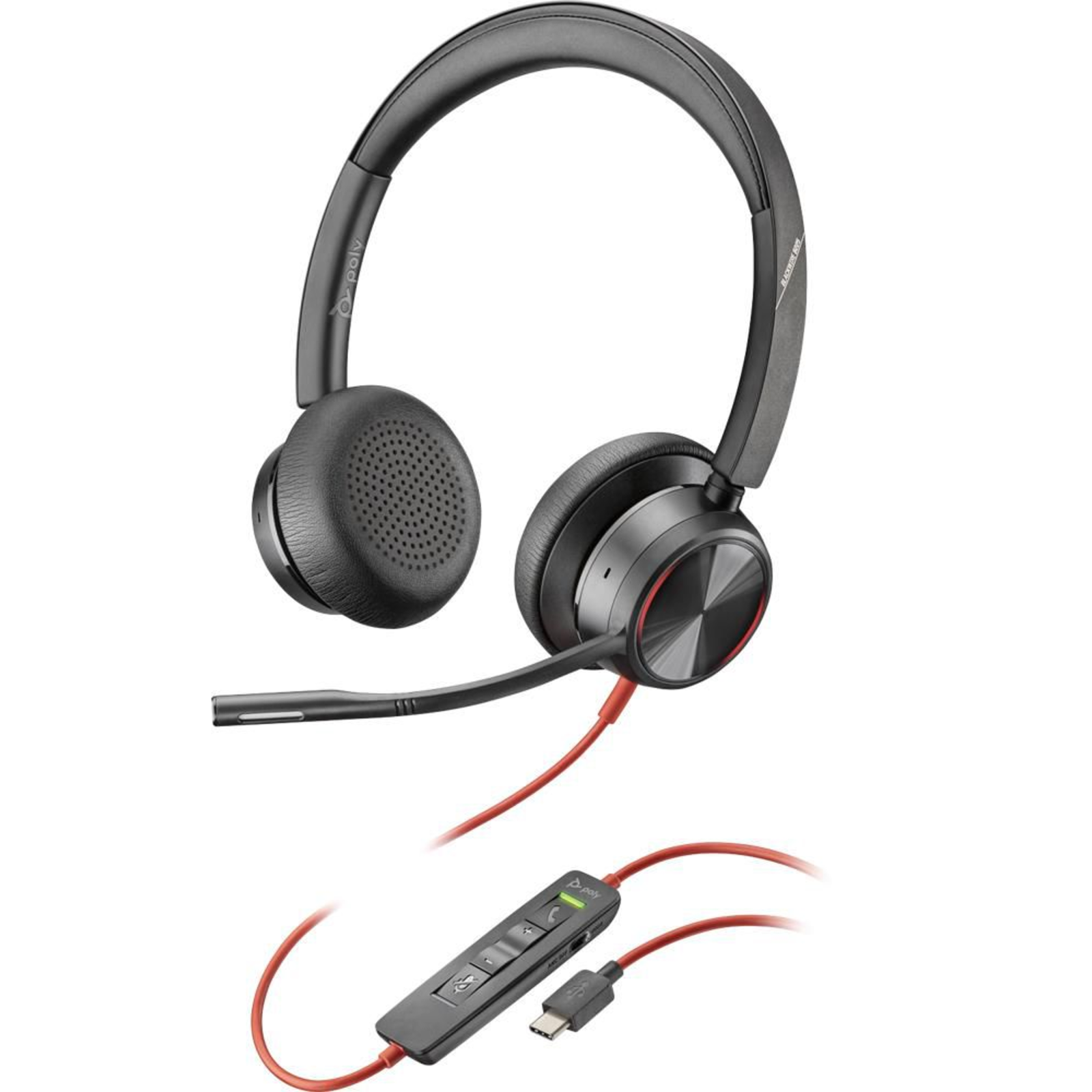 Poly Blackwire 8225 Stereo Headset On-Ear