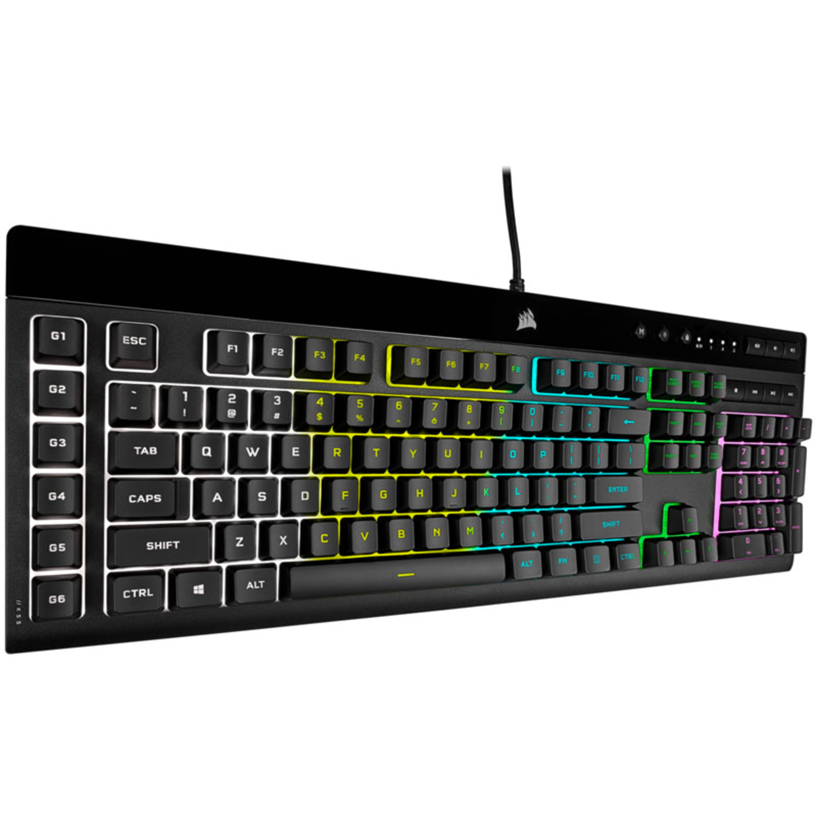 Corsair K55 RGB PRO Gaming Keyboard 5Z RGB Rubber Dome QWERTZ-Layout