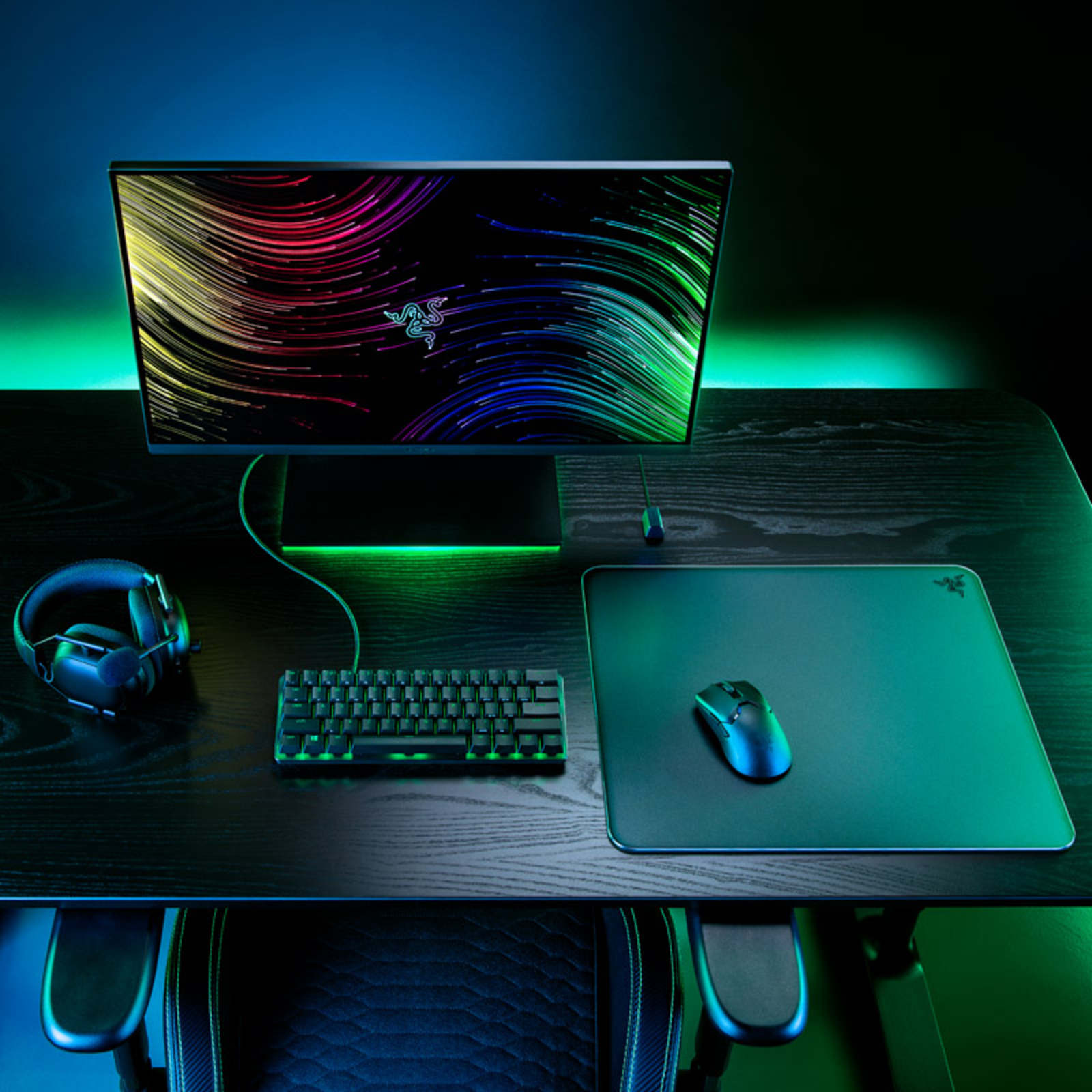 Razer Atlas Mouse Pad Black Micro-etched Surface Dirt And Scratch Resistant
