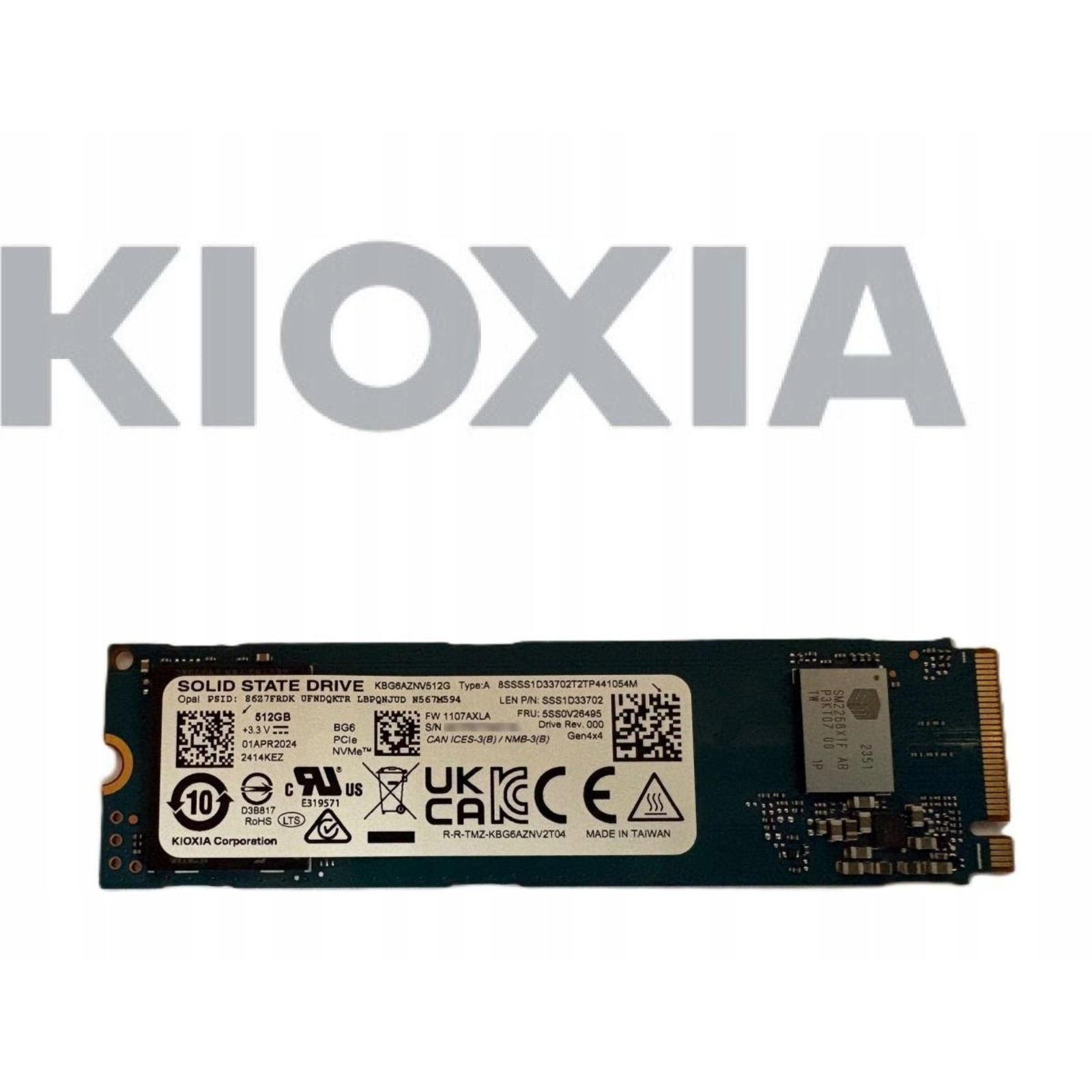 Lenovo SSD 512GB M.2 2280 PCIe4x4 KIX OP LTS (5SS0V26495)